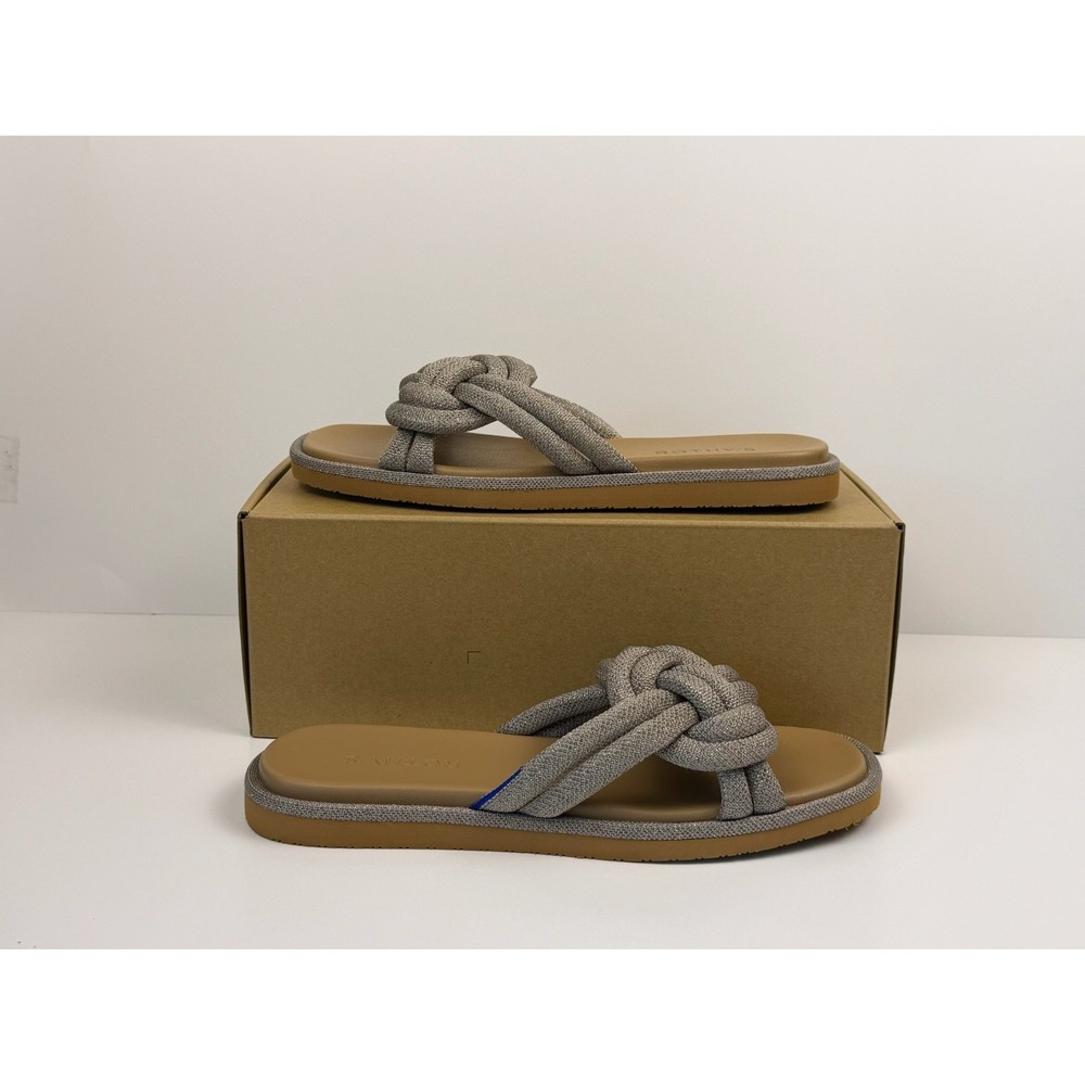 Rothy's The Summer Sandals Women's Size 8.5 Silver 191-005